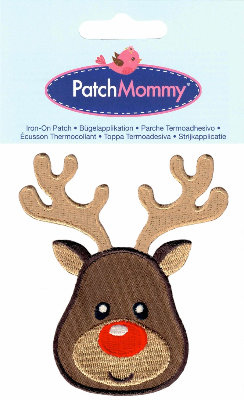 PatchMommy Reindeer Patch Christmas, Iron On/Sew On - Appliques for Kids Children - Image 3